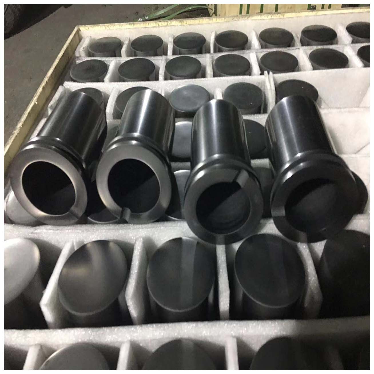 high pure high density graphite crucible